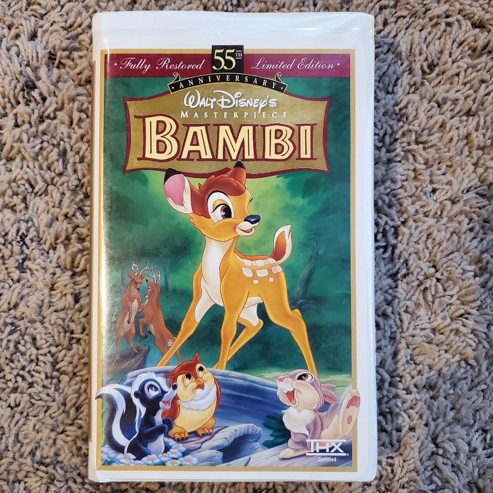 🛍Bambi VHS Walt Disney's Masterpiece Collection 55th Anniversary